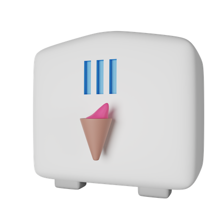 Refrigerador  3D Icon