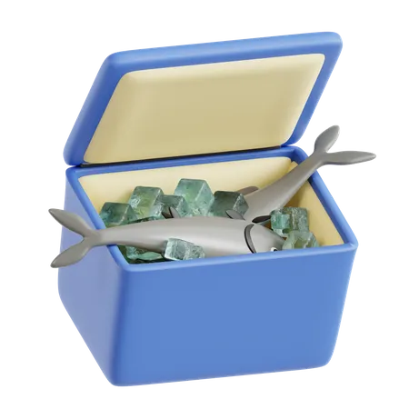 Nevera de pescado  3D Icon