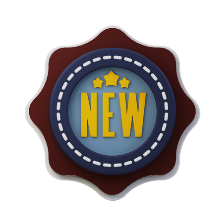New badge  3D Icon