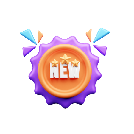 New Badge  3D Icon