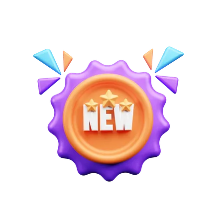 New Badge  3D Icon