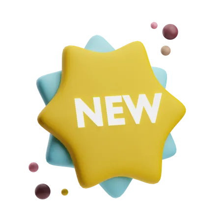 New Badge  3D Icon