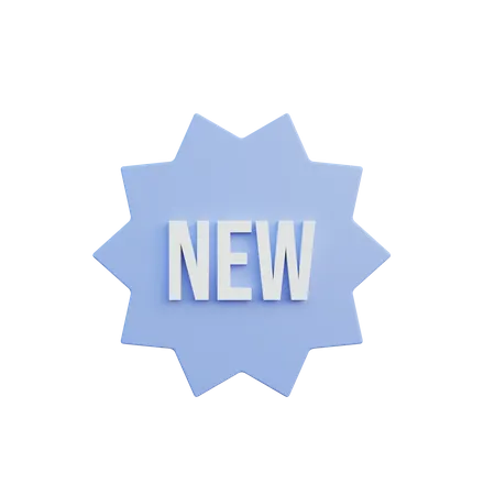 New badge  3D Illustration