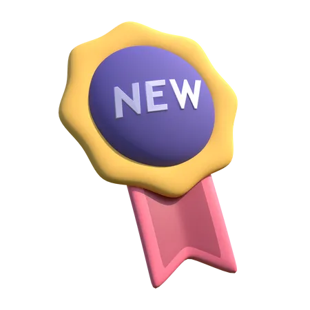 New Badge 3D Illustration