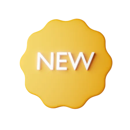New Badge 3D Icon