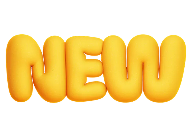 New Balloon Text  3D Icon