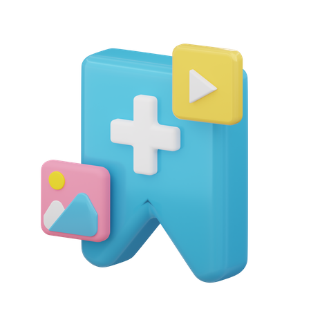 New Bookmark  3D Icon