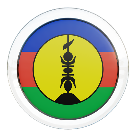 New Caledonia Flag  3D Icon