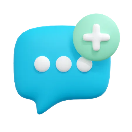 New Chat Illustration 3D Icon