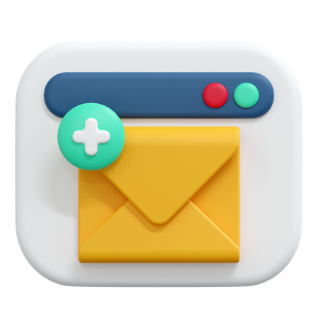 New Email Message  3D Icon