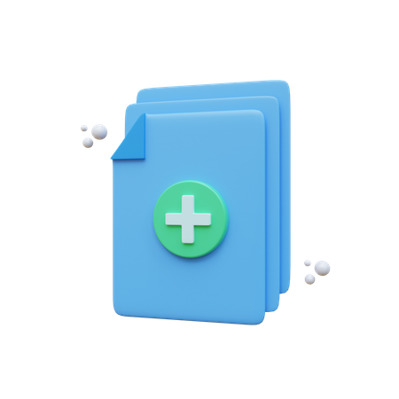 New File  3D Icon