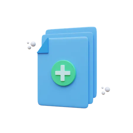 New File  3D Icon