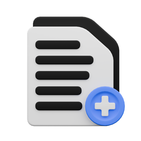 New Files  3D Icon