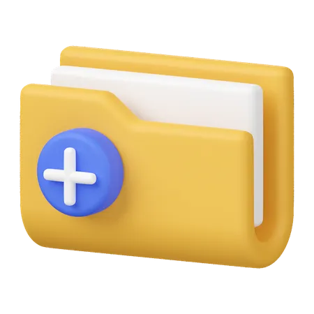 New Folder 3 D Render Icon Illustration 3D Icon