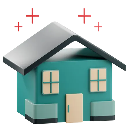 3 D Render New House Illustration 3D Icon
