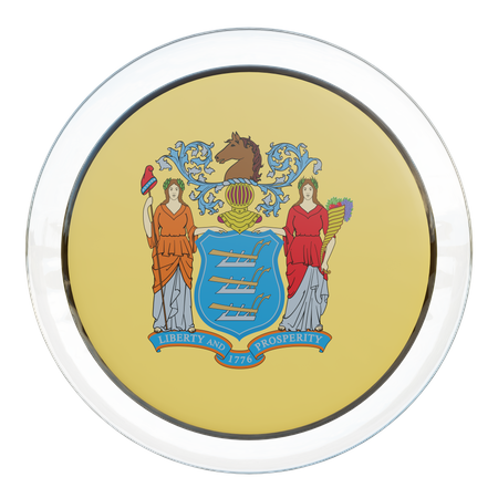 New Jersey Flag  3D Icon