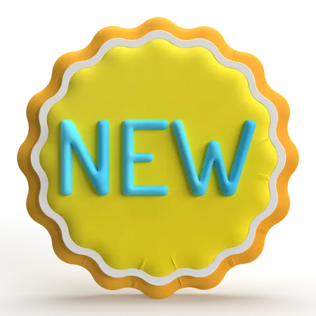 New Label  3D Icon