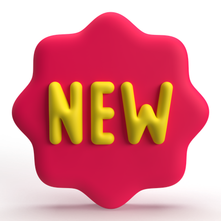 New Label  3D Icon