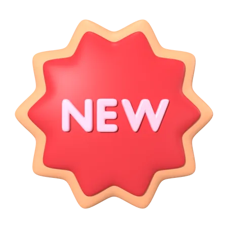 New Label  3D Icon