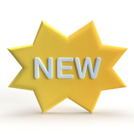 New Label  3D Icon