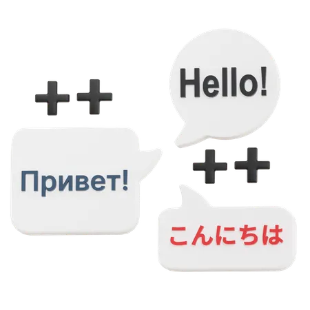 New Languages  3D Icon