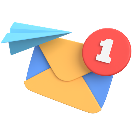 New Message  3D Icon