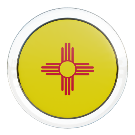 New Mexico Flag  3D Icon