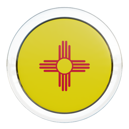 New Mexico Flag  3D Icon