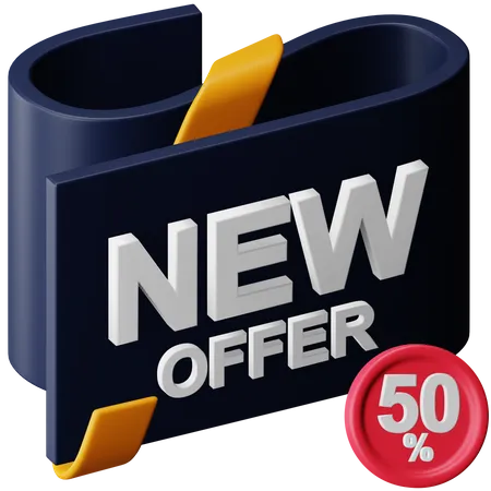 New Offer Discount 3D Icon