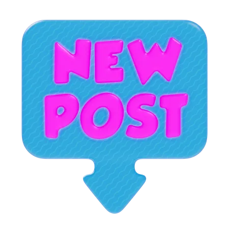 New Post  3D Icon