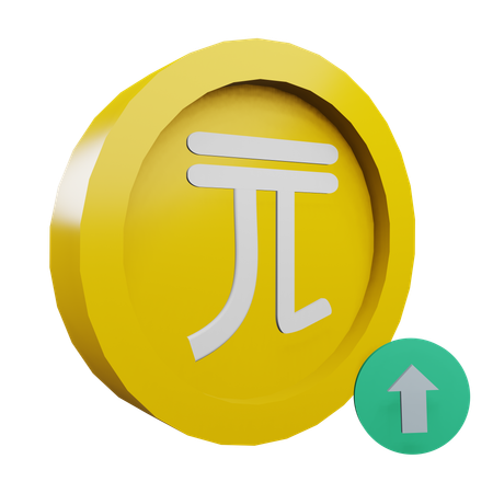 New taiwan dollar  3D Icon