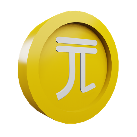 New taiwan dollar  3D Icon