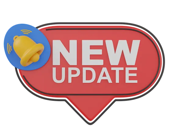 New update notifiy  3D Icon