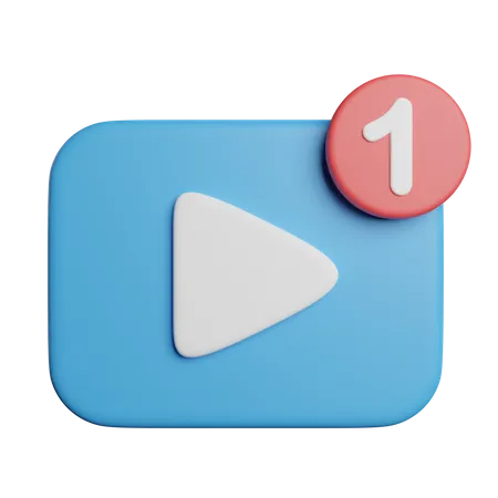New Video Update 3D Icon