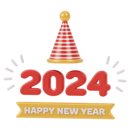 New Year  3D Icon