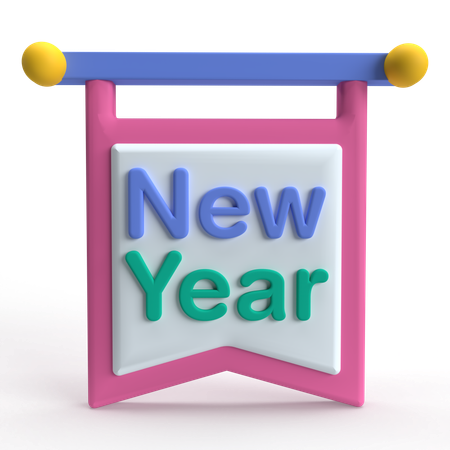 新年  3D Icon