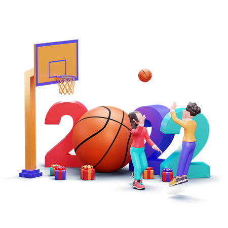 New Year 2022  3D Icon