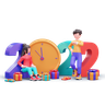 3d new year 2022 emoji