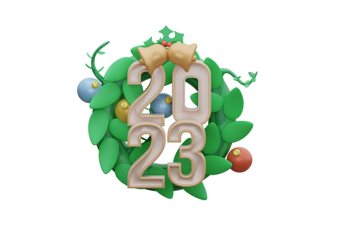 New Year 2023 3D Icon