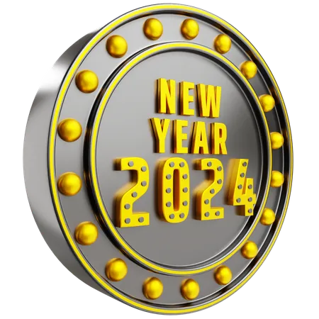 New Year 2024  3D Icon