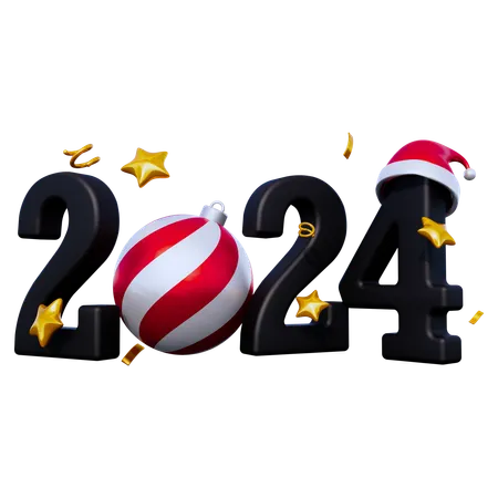 New Year 2024  3D Icon