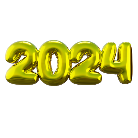 New Year 2024  3D Icon