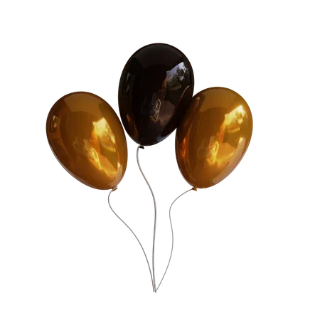 New Year Balloon  3D Icon