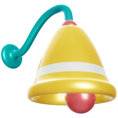 New Year Bell  3D Illustration