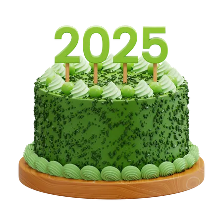 New Year Cake  3D Icon