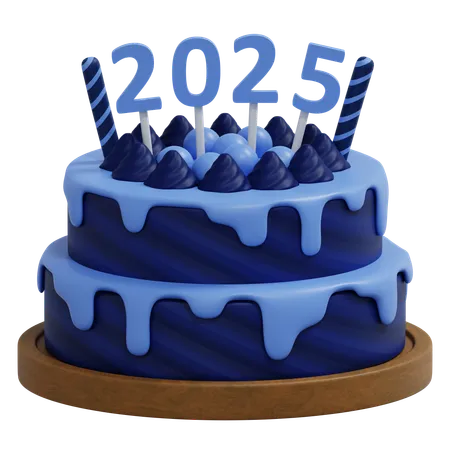 New Year Cake  3D Icon