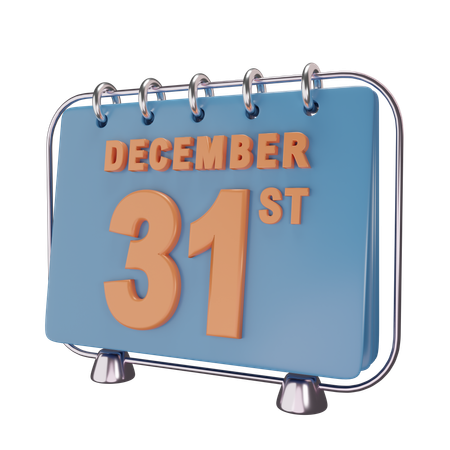 New year calendar  3D Icon
