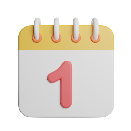 New Year Calendar  3D Icon