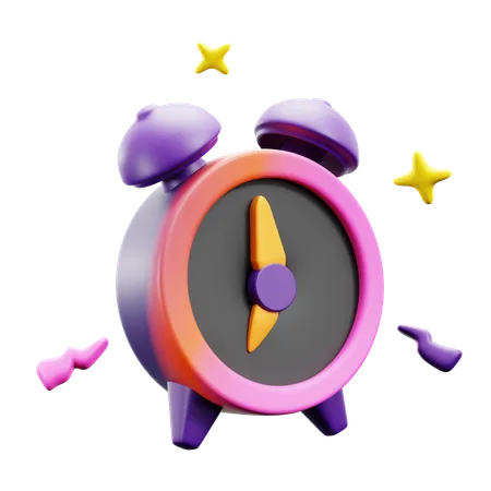 Alarm Clock Morning Alert Time Countdown 3 D Icon Illustration Design 3D Icon