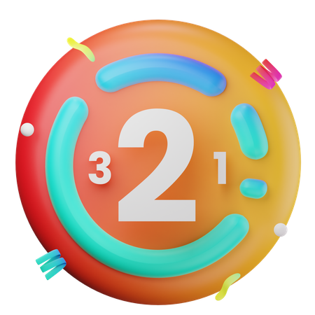 New Year Countdown  3D Icon